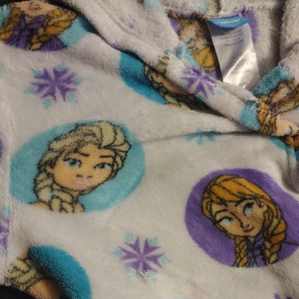 Kids Pajamas with Hood - White and Purple - Picture 5 of 8